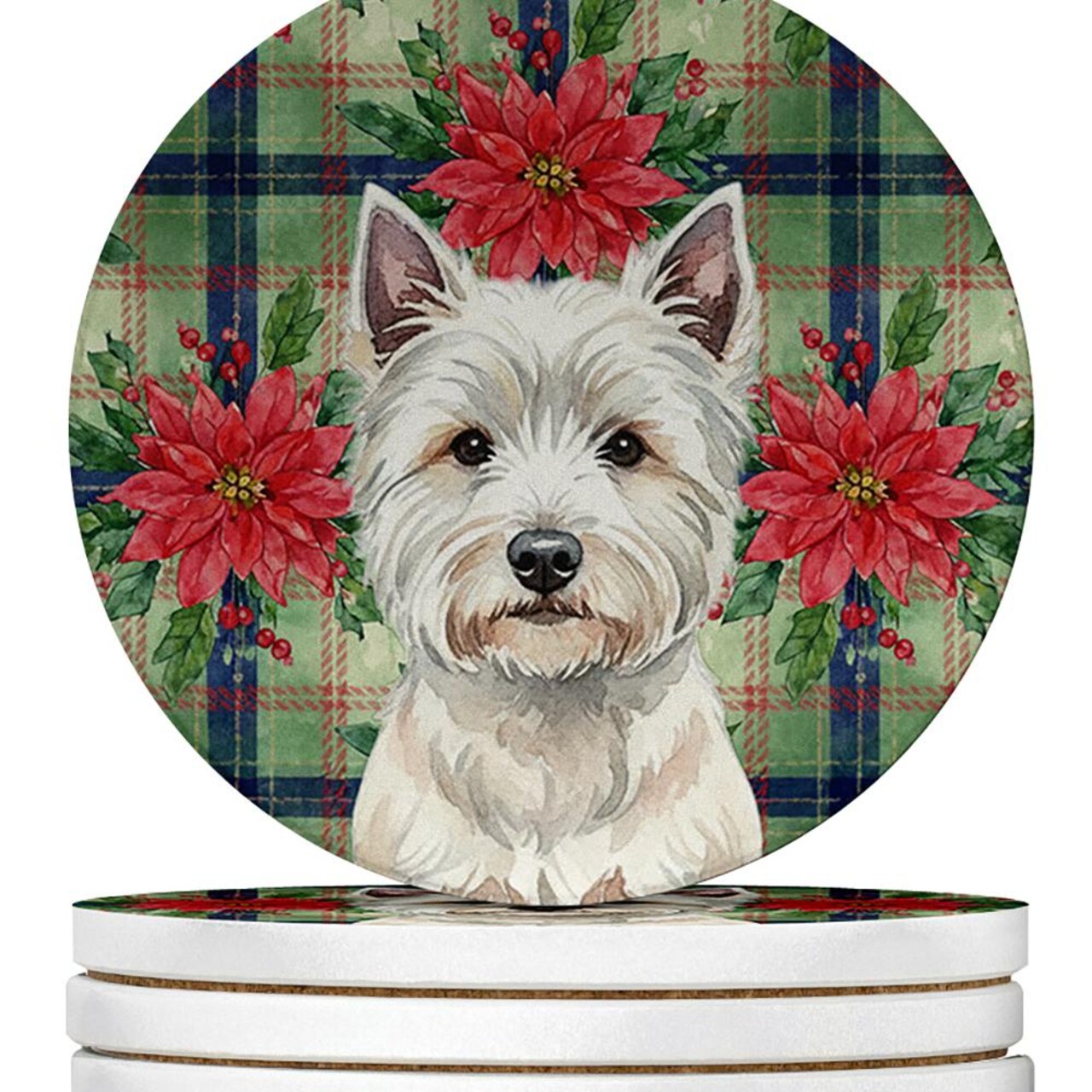 Edge Collections - Multicolor - Beach Scene Car Coasters for Cars Interior